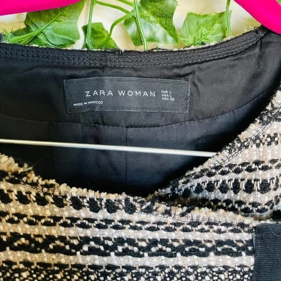 Zara Tweed Moto Jacket - Picture 2 of 8